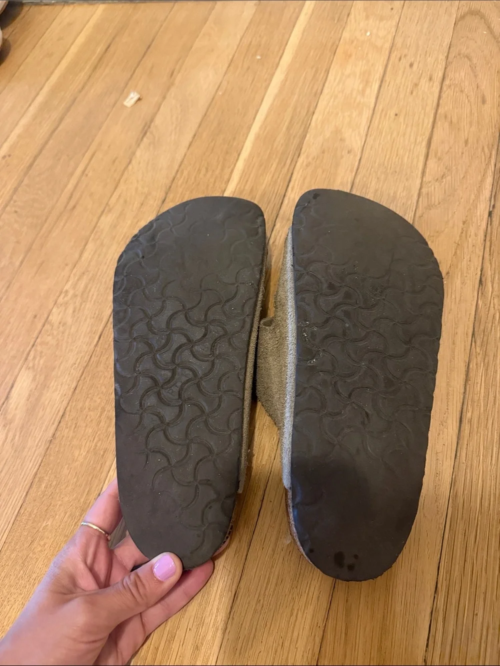 Men’s Birkenstock Arizona Slide Sandals - Taupe
